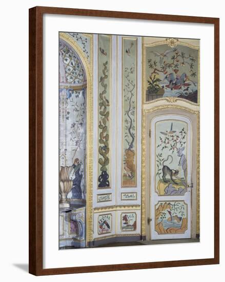 Detail from Games Room, Stupinigi's Little Hunting Palace-null-Framed Photographic Print