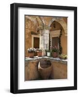 Detail from Inside Monastery, Agia Triada Monastery (Moni Zangarolo), Akrotiri Peninsula, Chania Re-Stuart Black-Framed Premium Photographic Print