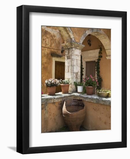 Detail from Inside Monastery, Agia Triada Monastery (Moni Zangarolo), Akrotiri Peninsula, Chania Re-Stuart Black-Framed Premium Photographic Print