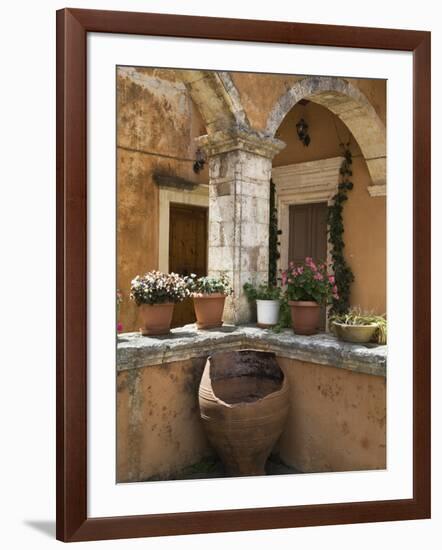 Detail from Inside Monastery, Agia Triada Monastery (Moni Zangarolo), Akrotiri Peninsula, Chania Re-Stuart Black-Framed Photographic Print