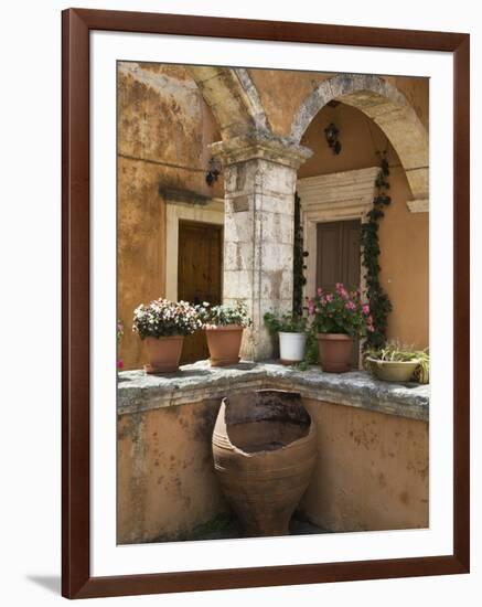 Detail from Inside Monastery, Agia Triada Monastery (Moni Zangarolo), Akrotiri Peninsula, Chania Re-Stuart Black-Framed Photographic Print