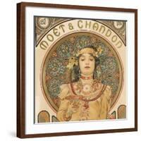 Detail from Moet & Chandon, 1897-Alphonse Mucha-Framed Art Print