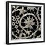 Detail from Needle Lace Hem with Floral Motifs-null-Framed Giclee Print