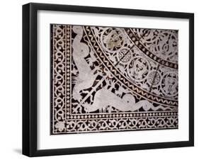 Detail from Original Marble Floor, Baptistery of San Giovanni Battista-null-Framed Giclee Print