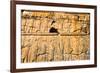 Detail from relief of 100 soldiers on a door jamb of the Palace of 100 Columns, Persepolis,UNESCO W-James Strachan-Framed Photographic Print