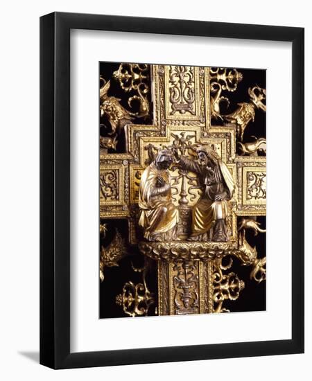 Detail from Silver-Gilt Cross, 1509-Battista Agnese-Framed Giclee Print