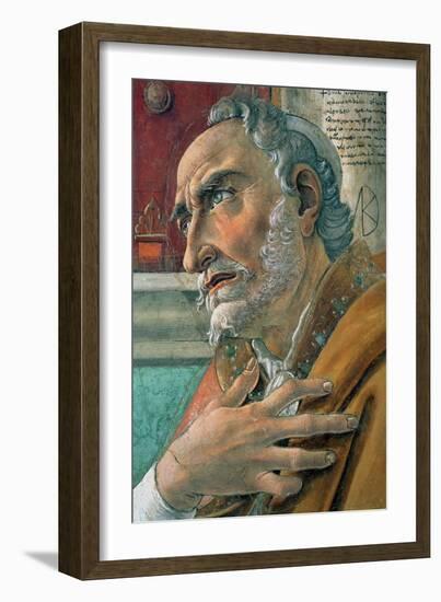 Detail from St. Augustine in His Study-Sandro Botticelli-Framed Giclee Print