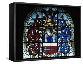 Detail from Stained-Glass Window in Turku Cathedral, Finland-null-Framed Stretched Canvas