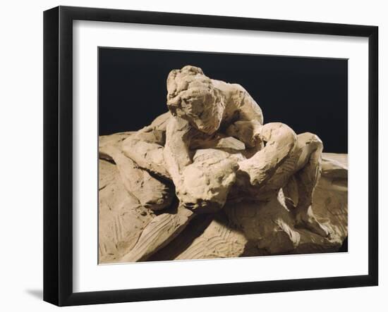 Detail from Statue of Cupid and Psyche-null-Framed Giclee Print