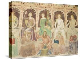 Detail from 'The Allegory of Christian Learning', Capellone Degli Spagnoli, 1365-67-Andrea Di Bonaiuto-Stretched Canvas