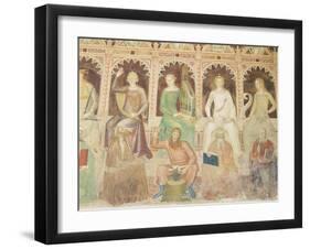 Detail from 'The Allegory of Christian Learning', Capellone Degli Spagnoli, 1365-67-Andrea Di Bonaiuto-Framed Giclee Print