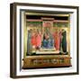 Detail from the Annalena Altarpiece Showing the Virgin and Child with St. Peter the Martyr-Fra Angelico-Framed Premium Giclee Print