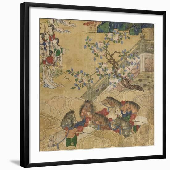 Detail from The Banquet of Seowangmo, c.1800-Korean School-Framed Premium Giclee Print