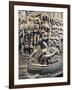 Detail from the Cast from Trajan's Column-null-Framed Giclee Print