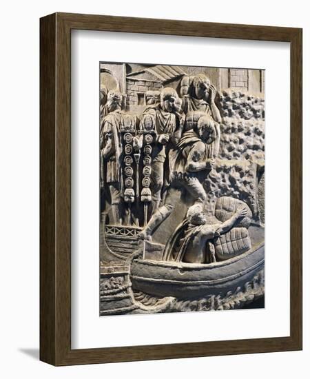 Detail from the Cast from Trajan's Column-null-Framed Giclee Print