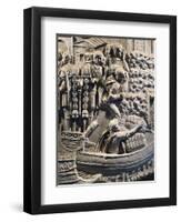 Detail from the Cast from Trajan's Column-null-Framed Giclee Print