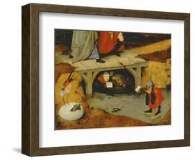 Detail from the Central Panel of Temptation of St. Anthony (Detail of 44162)-Hieronymus Bosch-Framed Giclee Print