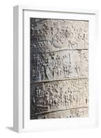 Detail from the Column of Trajan, Trajan Forum (Foro Traiano), Rome, Lazio, Italy-Stuart Black-Framed Photographic Print