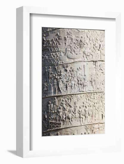 Detail from the Column of Trajan, Trajan Forum (Foro Traiano), Rome, Lazio, Italy-Stuart Black-Framed Photographic Print