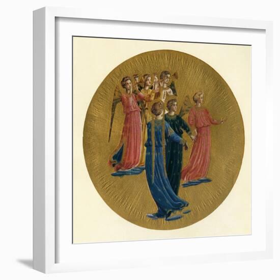 'Detail from the Coronation of the Virgin', 15th century, (c1909)-Fra Angelico-Framed Giclee Print