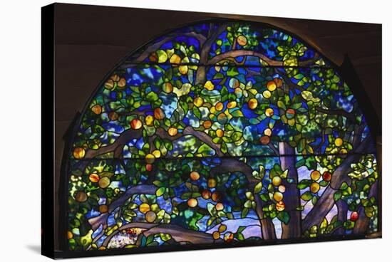 Detail from 'The Danner Memorial' Window by Tiffany Studios-null-Stretched Canvas
