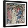 Detail from the Devonshire Hunting Tapestries, 15th Century-CM Dixon-Framed Giclee Print