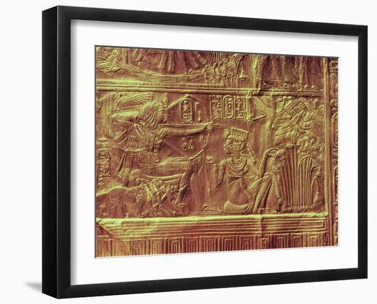 Detail from the Golden Shrine, Tutankhamun's Treasure-null-Framed Giclee Print