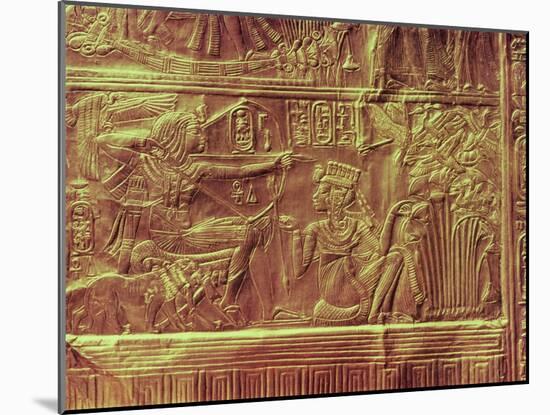 Detail from the Golden Shrine, Tutankhamun's Treasure-null-Mounted Giclee Print