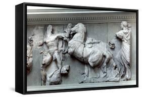 Detail from the Great Frieze of the Pergamon Altar, 180-159 BC-null-Framed Stretched Canvas