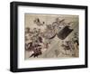 Detail from the Heiji scroll, Japanese, Kamakura period, 1185-1333-Werner Forman-Framed Photographic Print