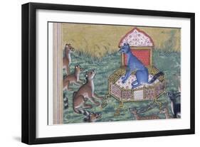 Detail from the Jackal Who Pronounced Himself King, C.1560-65-null-Framed Premium Giclee Print