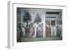 Detail from the Legend of the True Cross Showing Adoration of Sacred Wood-Piero della Francesca-Framed Giclee Print