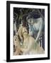 Detail from the Painting "Primavera": Zephyr and the Nymph Chloris-Sandro Botticelli-Framed Giclee Print