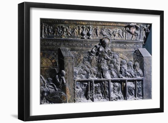 Detail from the Right Pulpit, Basilica of St Lawrence, Florence-null-Framed Giclee Print