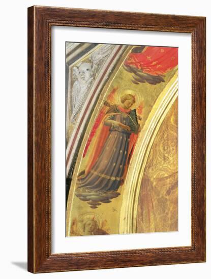 Detail from the Side of the Linaivoli Triptych Showing an Angel Holding a Portative Organ, 1433-Fra Angelico-Framed Giclee Print