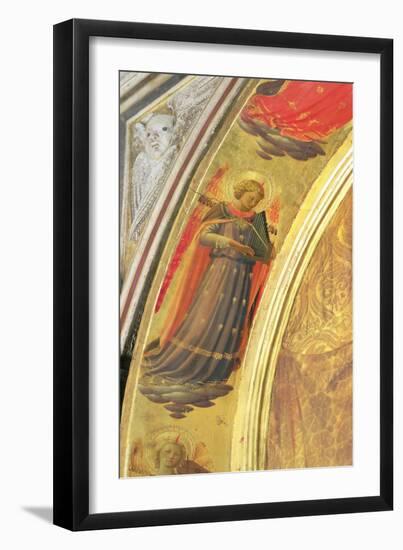 Detail from the Side of the Linaivoli Triptych Showing an Angel Holding a Portative Organ, 1433-Fra Angelico-Framed Giclee Print