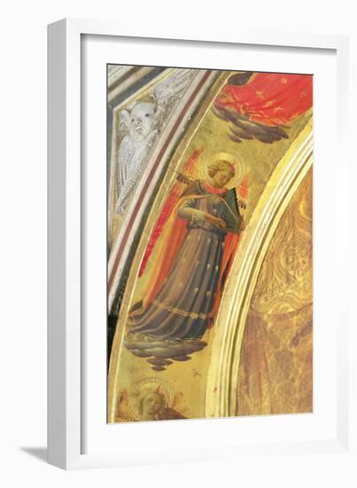 Detail from the Side of the Linaivoli Triptych Showing an Angel Holding a Portative Organ, 1433-Fra Angelico-Framed Giclee Print