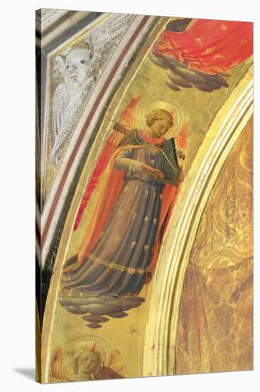 Detail from the Side of the Linaivoli Triptych Showing an Angel Holding a Portative Organ, 1433-Fra Angelico-Stretched Canvas