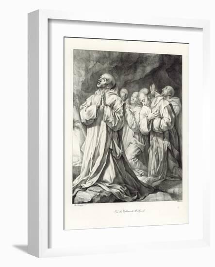 Detail from the Vision of St Bruno-Philippe De Champaigne-Framed Giclee Print