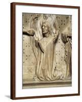 Detail from Tomb of Stefano Visconti-Bonino da Campione-Framed Giclee Print