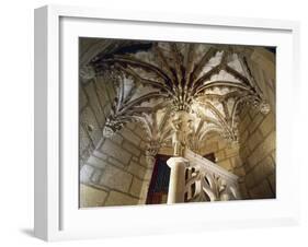 Detail from Vault of Staircase of Palazzo Chambellan of Dijon-null-Framed Giclee Print