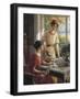 Detail from Women Having Tea-Albert Lynch-Framed Giclee Print