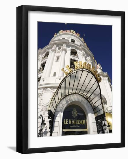 Detail, Hotel Le Negresco, Promenade Des Anglais, Nice, Alpes Maritimes, Provence, Cote D'Azur, Fre-Peter Richardson-Framed Photographic Print