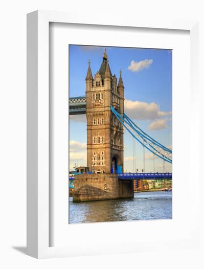 Detail London Tower Bridge River Thames-Veneratio-Framed Photographic Print