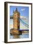 Detail London Tower Bridge River Thames-Veneratio-Framed Photographic Print