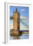 Detail London Tower Bridge River Thames-Veneratio-Framed Photographic Print