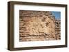 Detail of 18th Century Decoration in Indigenous Cement on Brickwork in the Talatal Ghar Ahom Palace-Annie Owen-Framed Photographic Print