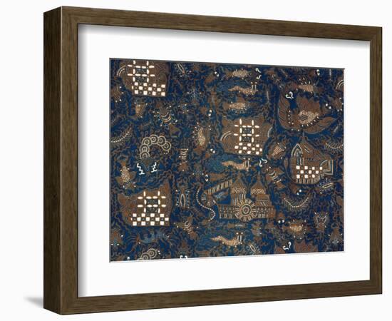 Detail of a batik kain-Werner Forman-Framed Giclee Print