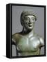 Detail of a Bronze Statue Depicting a Javelin Thrower-null-Framed Stretched Canvas