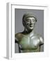 Detail of a Bronze Statue Depicting a Javelin Thrower-null-Framed Giclee Print